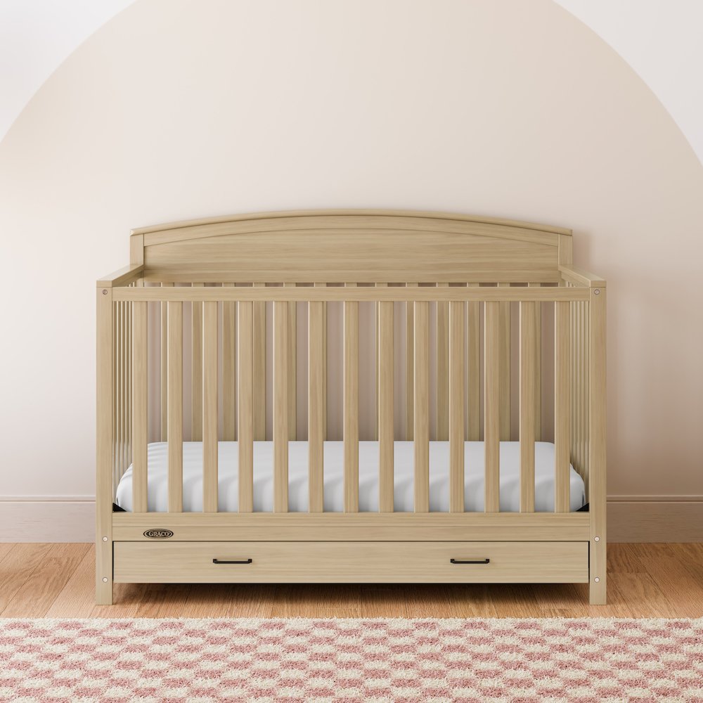 Graco Benton 5-in-1 Convertible Crib with Drawer (Driftwood)