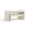 Casablanca Table & Bench Set-Frosted Oat