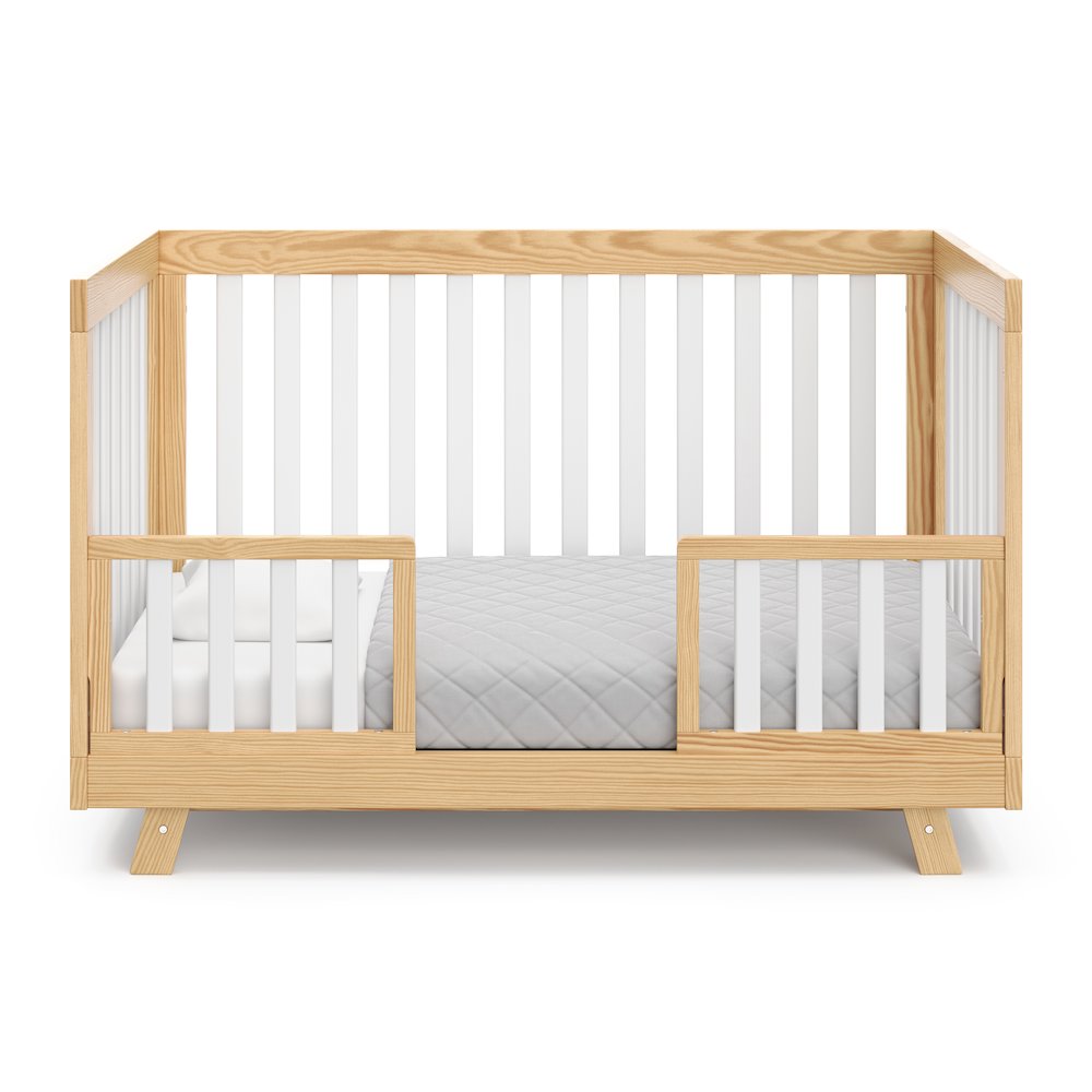 Storkcraft Beckett 3-in-1 Convertible Crib (Natural with White)