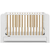 Graco Read-with-Me 4-in-1 Convertible Crib with Drawer (White with Driftwood)
