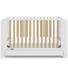 Graco Read-with-Me 4-in-1 Convertible Crib with Drawer (White with Driftwood)