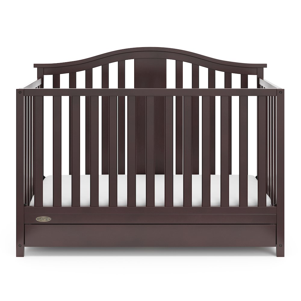 Graco Solano 4-in-1 Convertible Crib with Drawer - Espresso