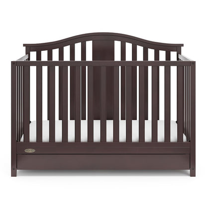 Graco Solano 4-in-1 Convertible Crib with Drawer - Espresso