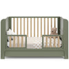Read-With-Me Crib with Drawer - Olive/Driftwood