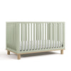 Deluxe 3-in-1 Convertible Crib with Bonus Toddler Guardrail, Sage with Driftwood