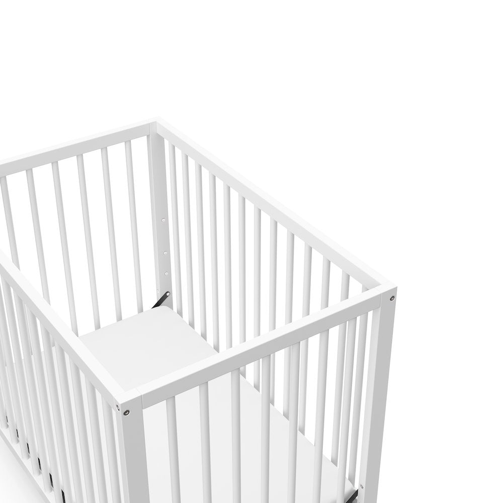 Graco Teddi 4-in-1 Convertible Mini Crib - White