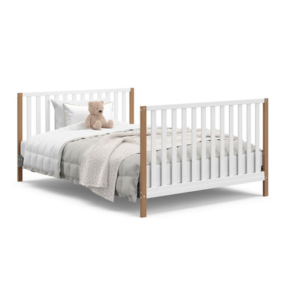 Storkcraft Modern Pacific 4-In-1 Convertible Crib - White/Vintage Driftwood