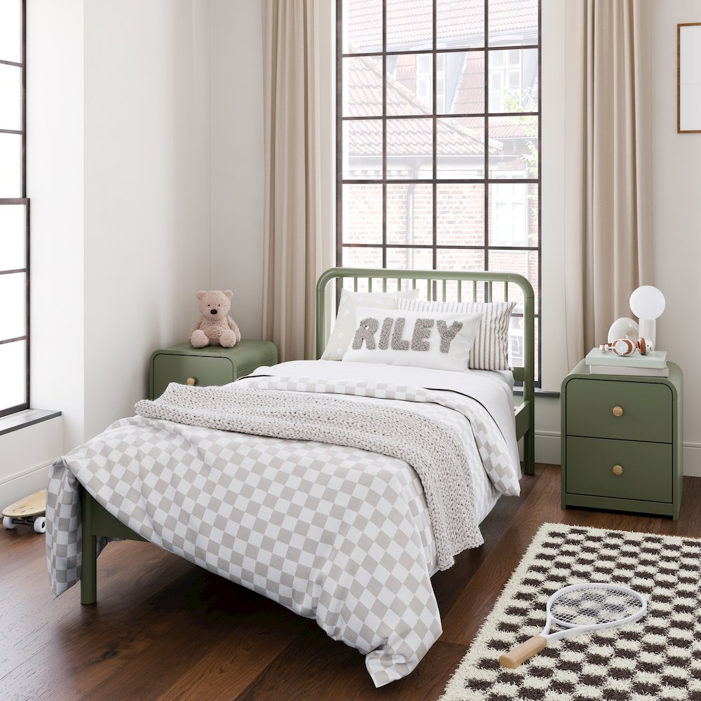 Storkcraft Next Porto Twin Bed (Olive)