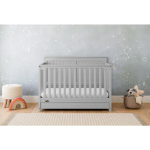 Graco Hadley 5-in-1 Convertible Crib with Drawer (Pebble Gray)