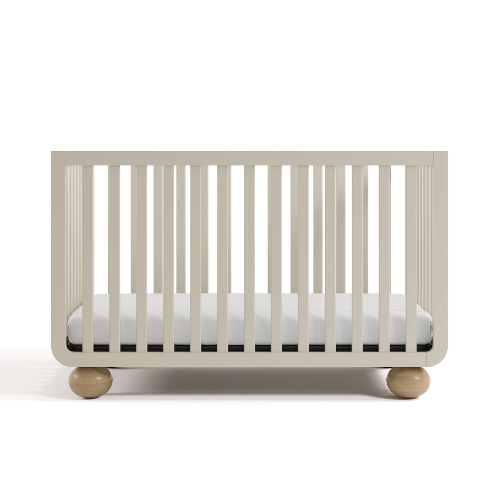 Amalfi Convertible Crib- Frosted Oat/Driftwood