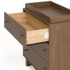 Texas 3 Drawer Chest with Topper-Hazelnut