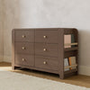 Read-With-Me 6 Drawer Dresser-Hazelnut/Driftwood