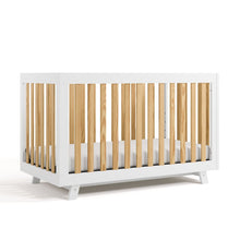 Storkcraft Beckett 3-in-1 Convertible Crib (White with Natural)