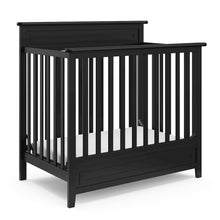 Storkcraft Petal 4-in-1 Convertible Mini Crib, Black