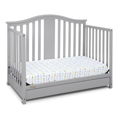 Graco Solano 4-in-1 Convertible Crib with Drawer - Pebble Gray