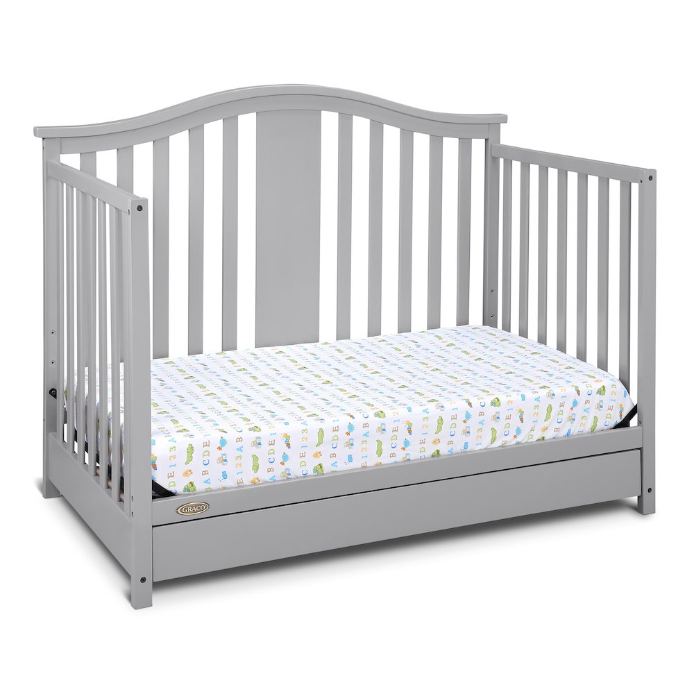 Graco Solano 4-in-1 Convertible Crib with Drawer - Pebble Gray