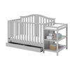 Graco Solano 4-in-1 Convertible Crib & Changer with Drawer - Pebble Gray