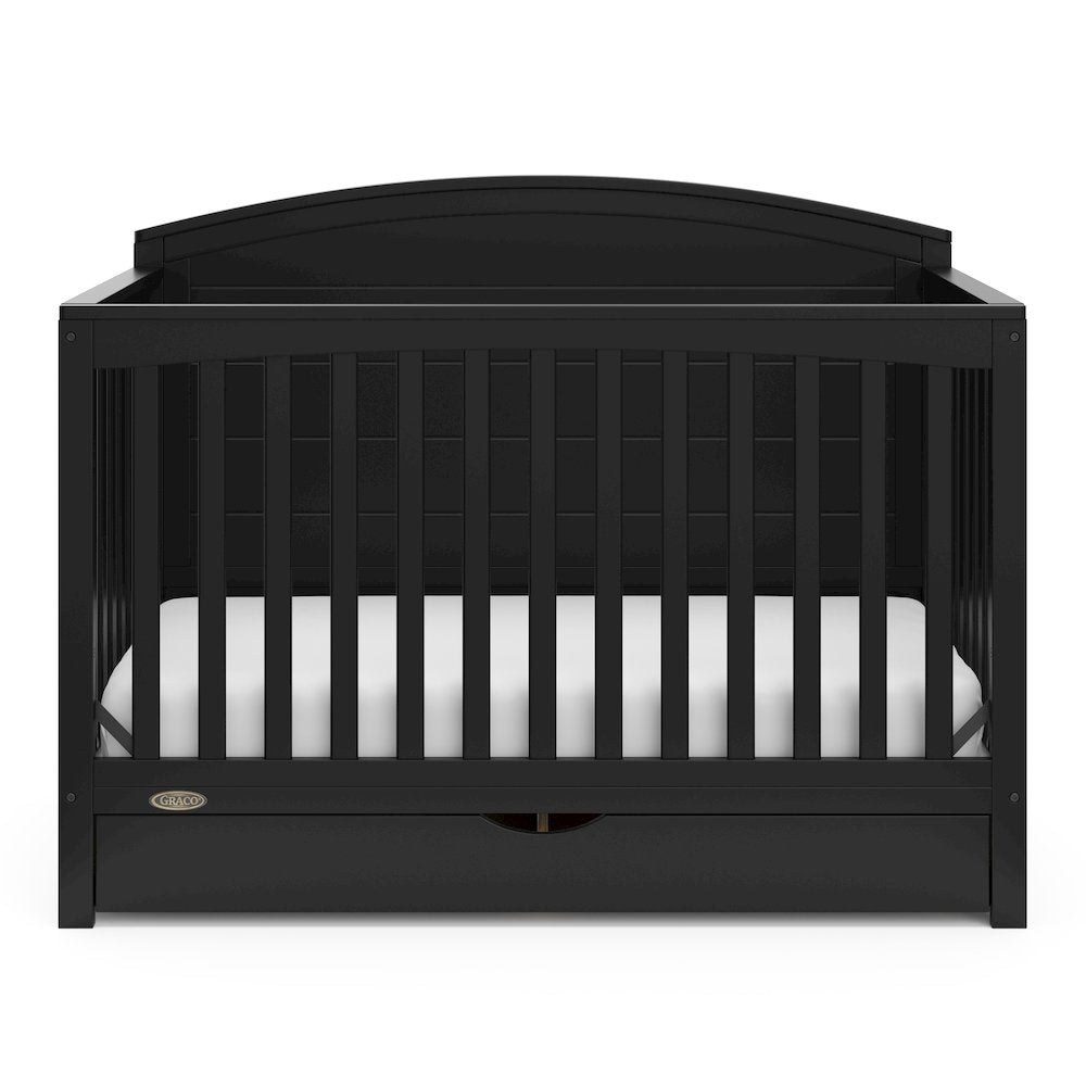 Graco Bellwood 5-in-1 Convertible Crib with Drawer (Black)