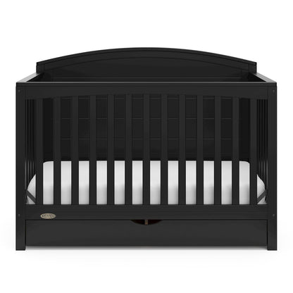 Graco Bellwood 5-in-1 Convertible Crib with Drawer (Black)