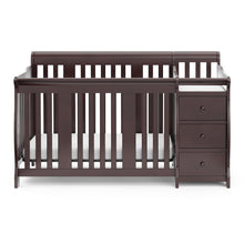 Storkcraft Portofino 4-in-1 Convertible Crib and Changer - Espresso