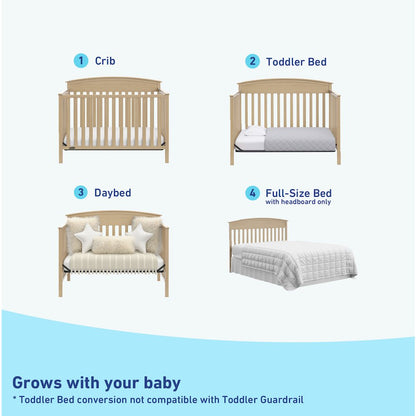 Graco Benton 5-in-1 Convertible Crib (Driftwood)