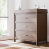 Classic 3 Drawer Chest with Topper- Hazelnut