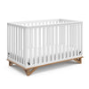 Santa Monica 5-in-1 Convertible Crib - White with Vintage Driftwood