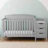 Graco Benton 4-in-1 Convertible Crib and Changer (Pebble Gray)