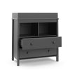 Storkcraft Alpine 2 Drawer Changing Table Chest (Gray)