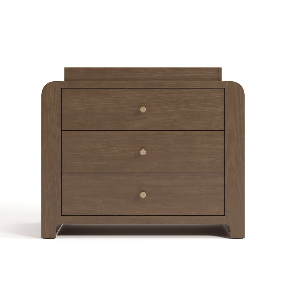 Read-With-Me 3 Drawer Chest with Topper -Hazelnut/Driftwood