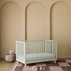 Deluxe 3-in-1 Convertible Crib with Bonus Toddler Guardrail, Sage with Driftwood