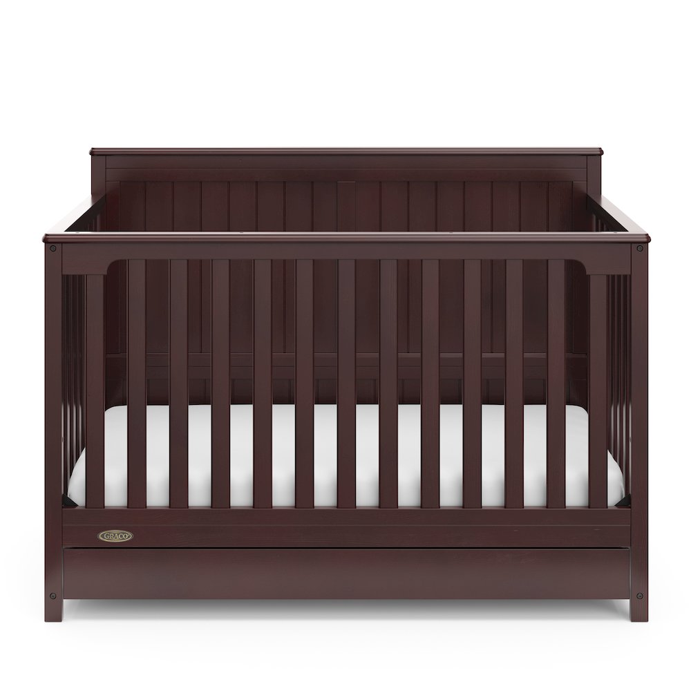 Graco Hadley 5-in-1 Convertible Crib with Drawer (Espresso)