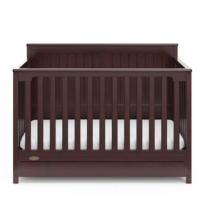 Graco Hadley 5-in-1 Convertible Crib with Drawer (Espresso)