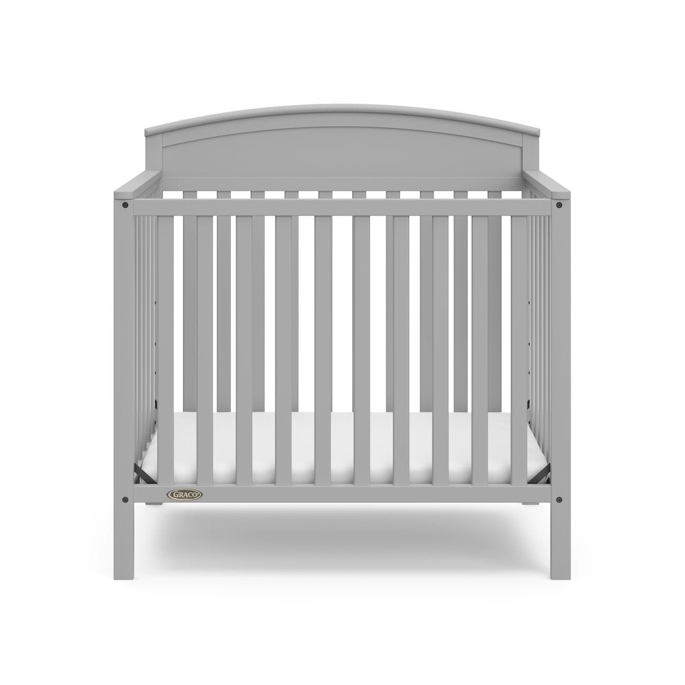 Graco Benton 4-In-1 Convertible Mini Crib - Pebble Gray