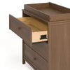 Olivia 3 Drawer Chest with Topper-Hazelnut