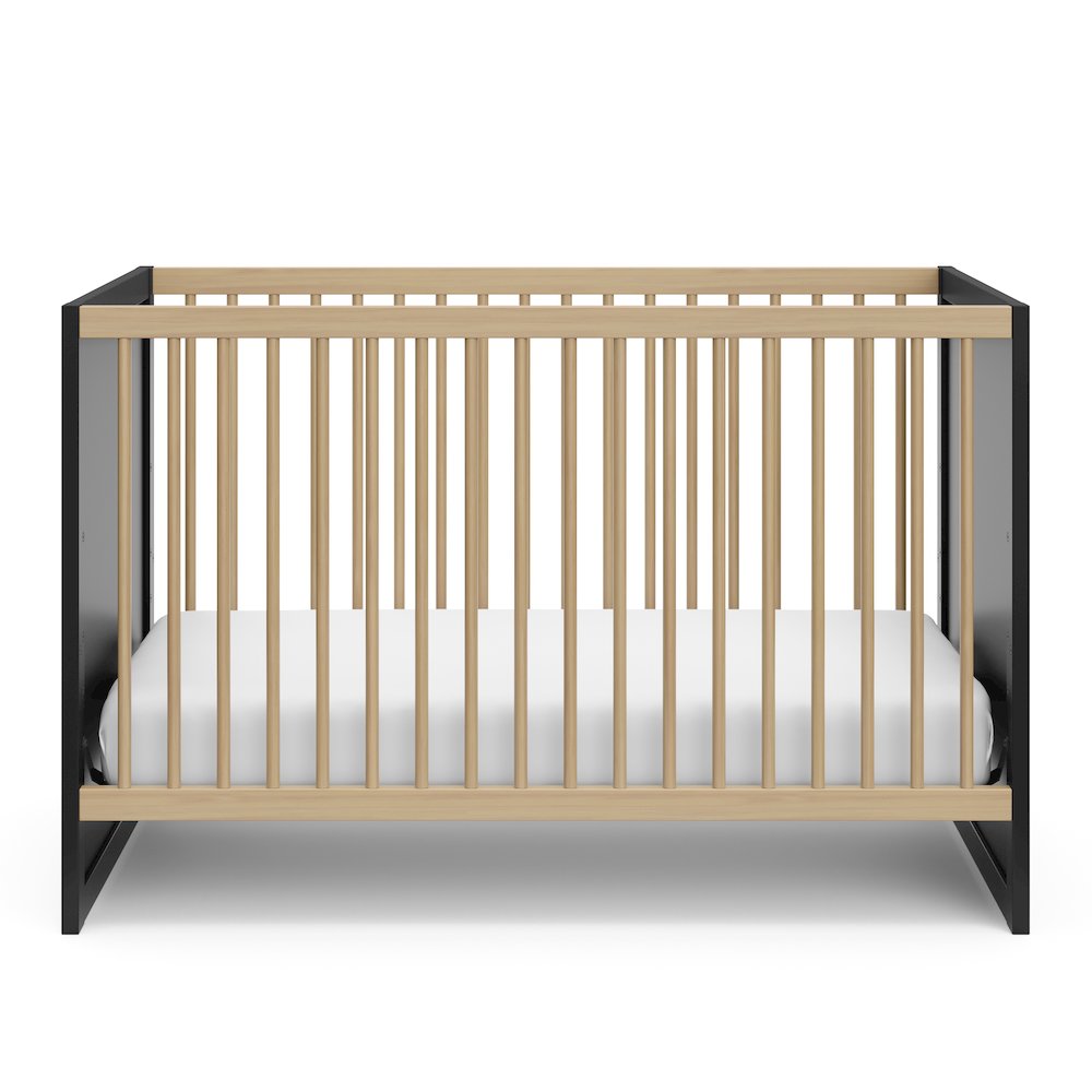 Storkcraft Calabasas 3-in-1 Convertible Crib (Black with Driftwood)