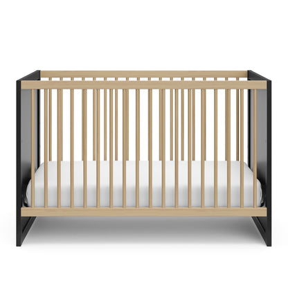 Storkcraft Calabasas 3-in-1 Convertible Crib (Black with Driftwood)
