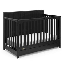 Graco Hadley 5-in-1 Convertible Crib with Drawer (Black)