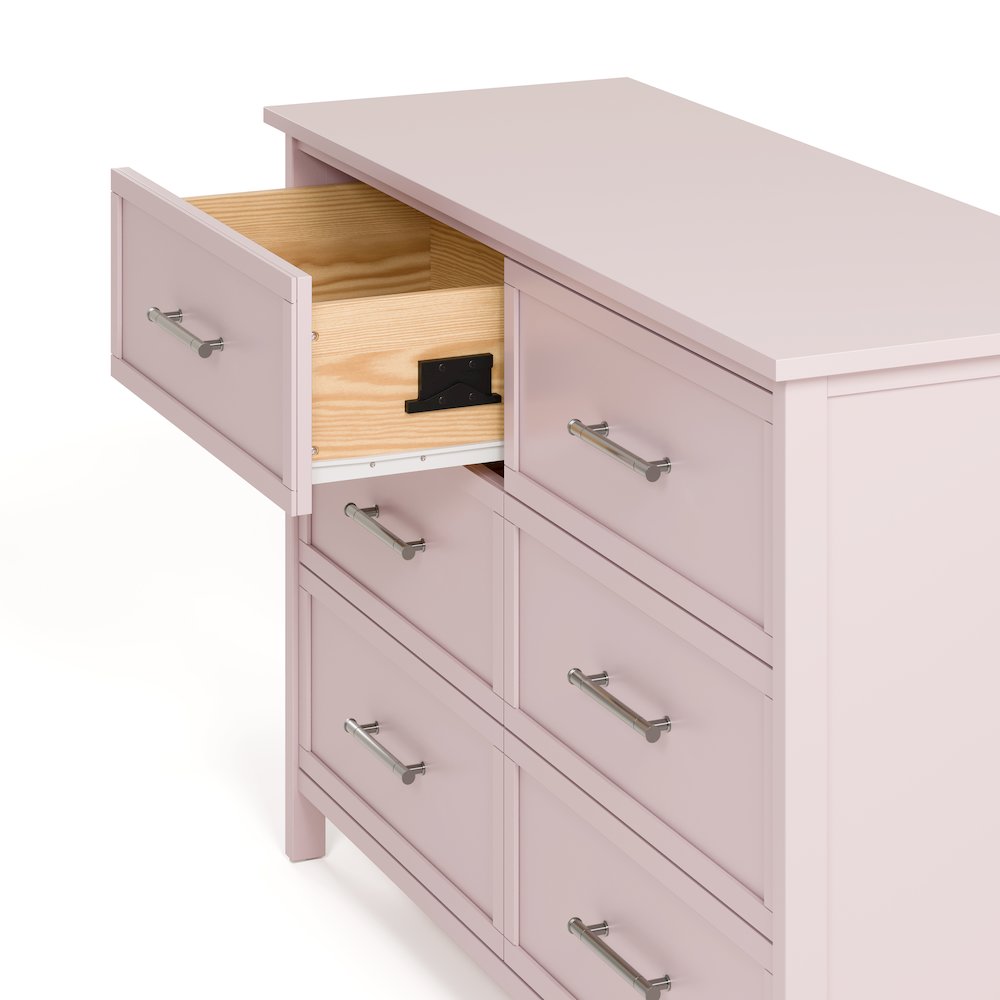 Classic 6 Drawer Dresser- Blush