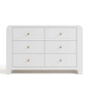 Read-With-Me 6 Drawer Dresser-White/Driftwood