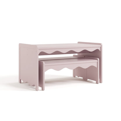 Casablanca Table & Bench Set-Blush