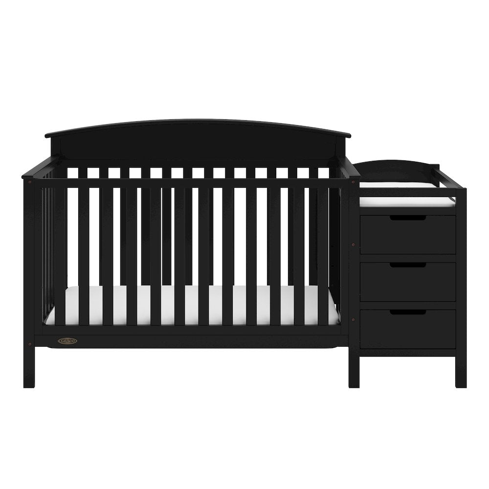 Graco Benton 4-in-1 Convertible Crib and Changer (Black)