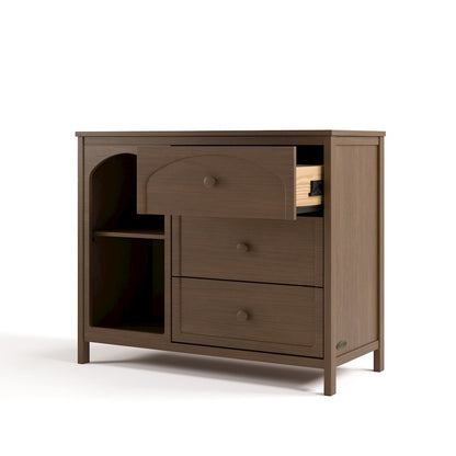 Olivia 3 Drawer Combo Dresser-Hazelnut