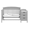 Graco Benton 4-in-1 Convertible Crib and Changer (Pebble Gray)
