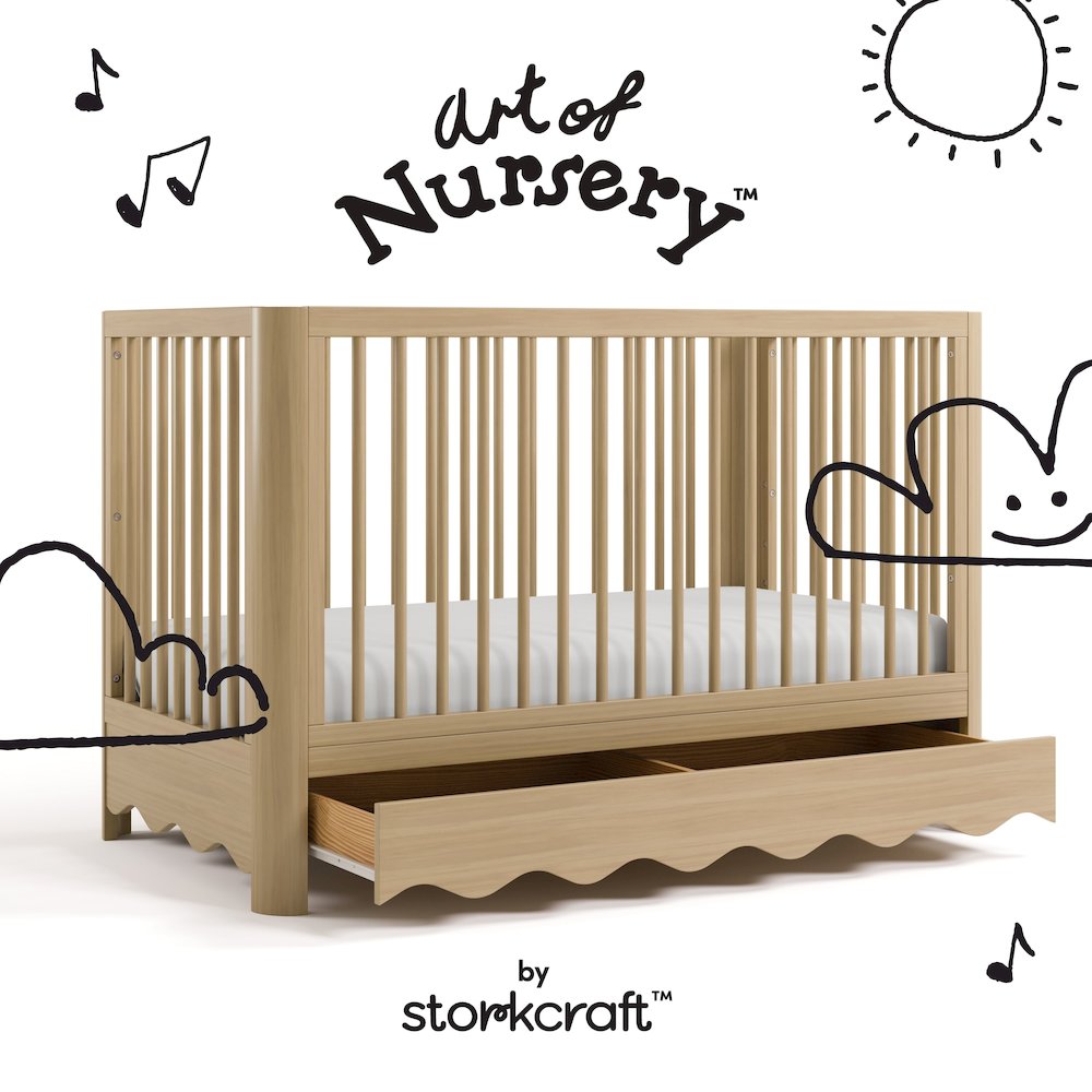 Casablanca Crib With Drawer-Driftwood