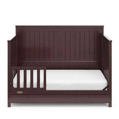 Graco Hadley 5-in-1 Convertible Crib with Drawer (Espresso)