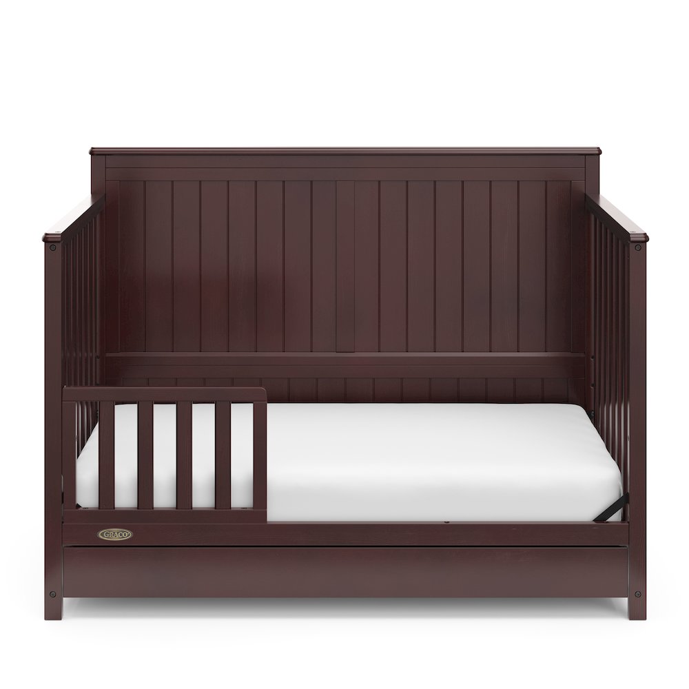 Graco Hadley 5-in-1 Convertible Crib with Drawer (Espresso)
