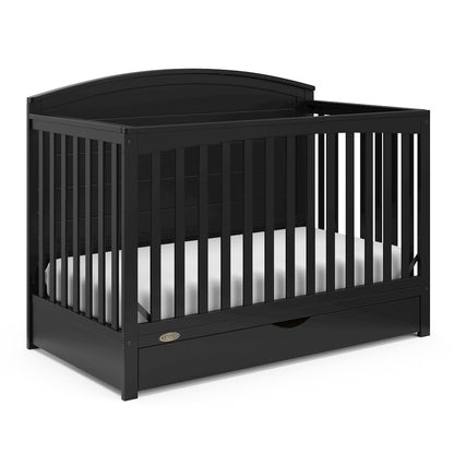 Graco Bellwood 5-in-1 Convertible Crib with Drawer (Black)