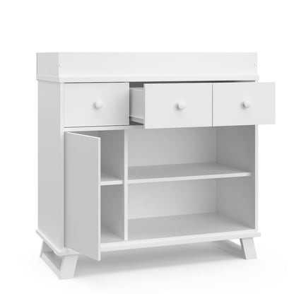 Storkcraft Modern Nursery Changing Table Dresser - White