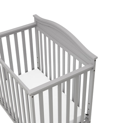 Graco Stella 4-in-1 Convertible Mini Crib with Bonus Mattress - Pebble Gray